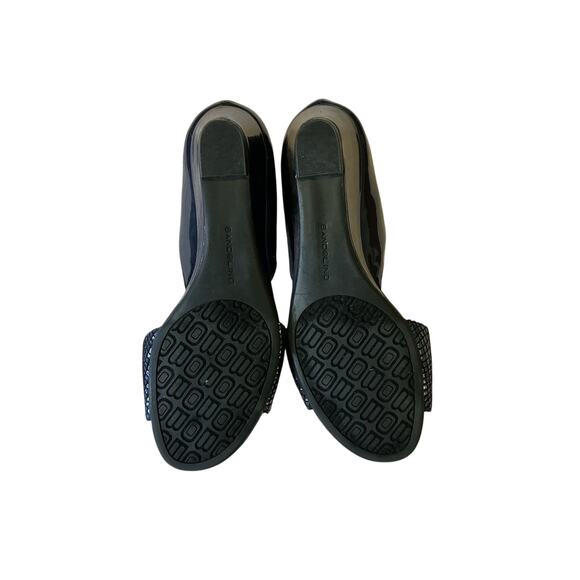 Bandolino Open Toe D’Orsay Heels Black Textured Strap Women’s Size 8.5 - Picture 7 of 7